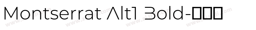 Montserrat Alt1 Bold字体转换